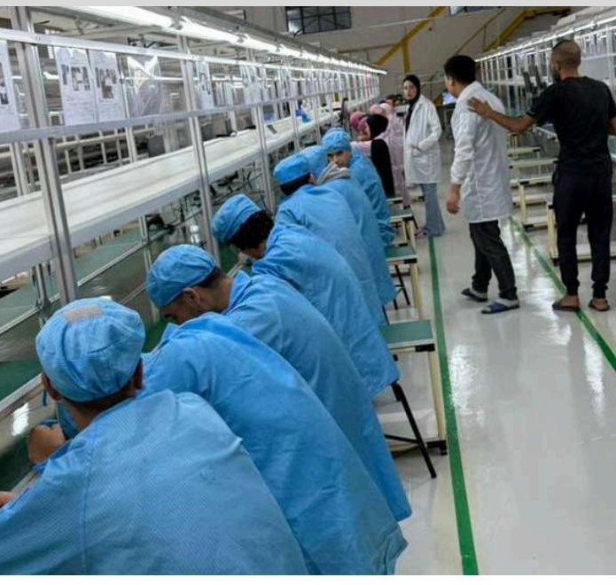 Industrial precision assembly line